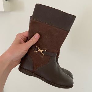 Janie and jack brown riding boots size 10